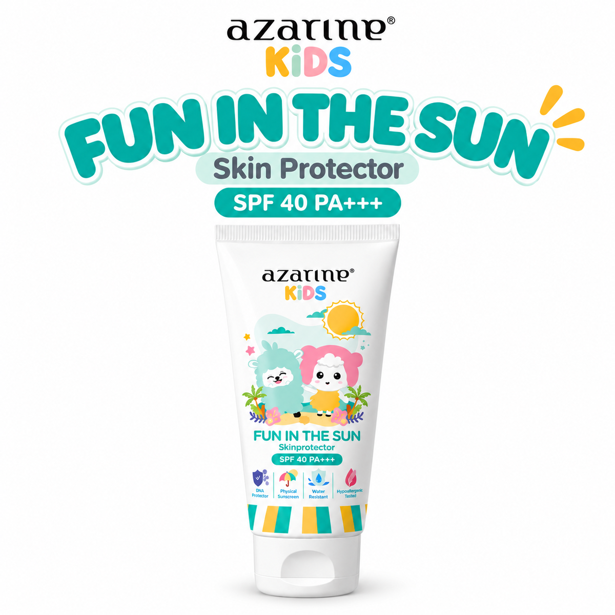 Azarine Kids Fun In The Sun Skin Protector Sunscreen SPF 40 PA+++ 40m